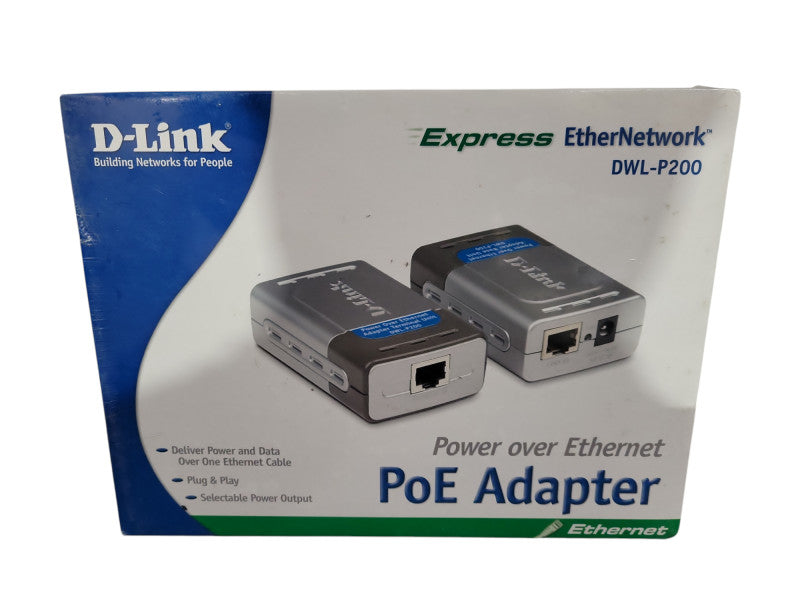 D-Link DWL-P200 Express EtherNetwork PoE Adapter New !