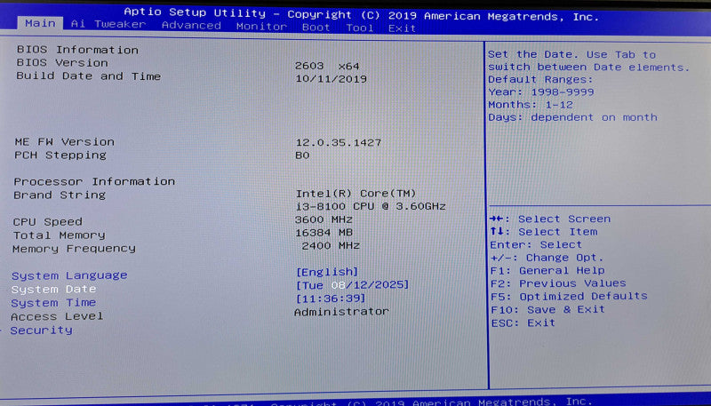 Custom 2U Server 4x 3.5" | i3-8100 @3.60GHz, 16GB DDR4, ASR8405E RAID