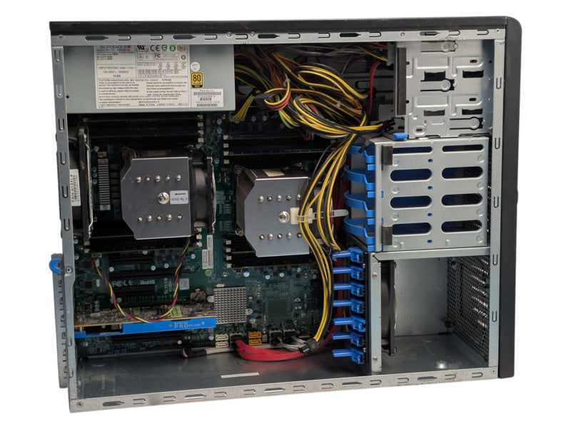 Supermicro CSE-732 X10DAi Dual CPU Workstation Xeon E5-2695 v3 64GB RAM   -