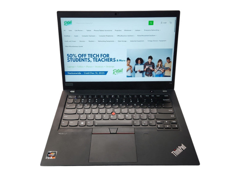 Lenovo ThinkPad T14 Gen 2, Ryzen 7 5850U, 16GB DDR4, 256GB NVMe, No PWR  Lap200