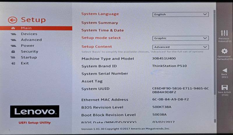 Lenovo ThinkStation P510 | Xeon E5-1620 v4, 32GB DDR4, No HDD/GPU