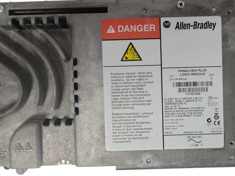 Allen-Bradley 2711P-RDT10C B PanelView Plus 1000 Touch Panel, READ _
