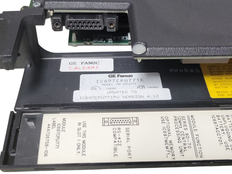 GE Fanuc model 70 CPU 771 IC697CPU771K IC697MEM719B, READ _