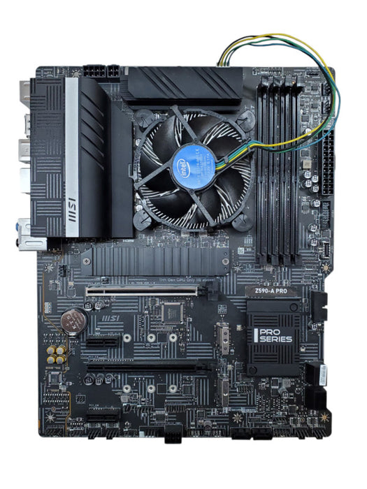 MSI Z590-A PRO Motherboard w/ Cooler & I/O Shield - No CPU/RAM *READ*
