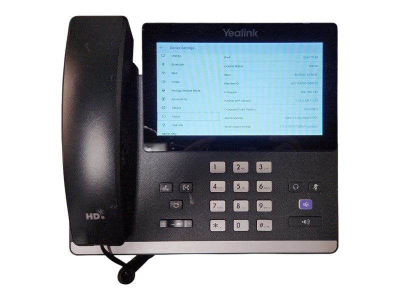 YEALINK MP56 MS TEAMS IP PHONE, no stand, Factory Reset
