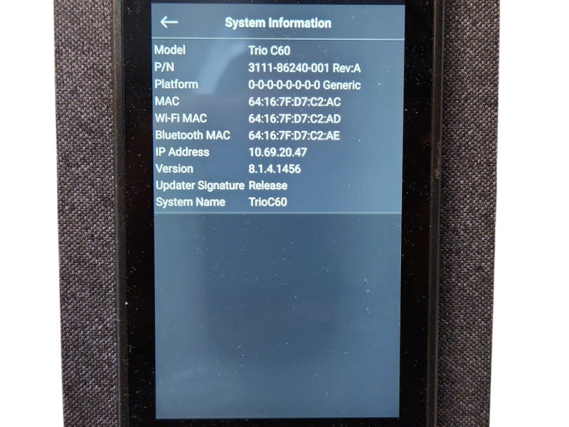 Polycom Poly Trio C60 IP Conference Phone, Factory Reset