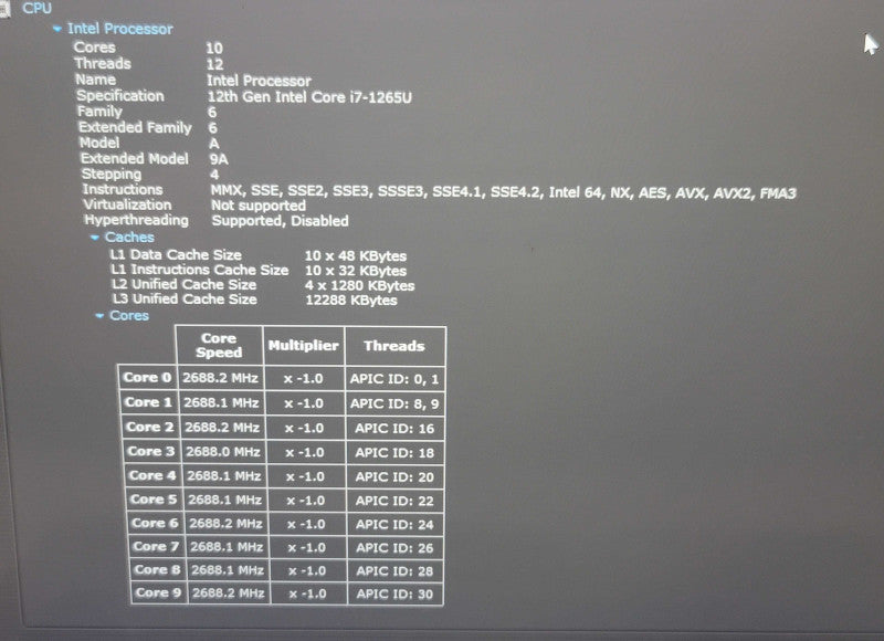 Dell Latitude 5430 i7-1265U 32GB RAM 256GB NVMe TOUCH SCREEN  β Lap200