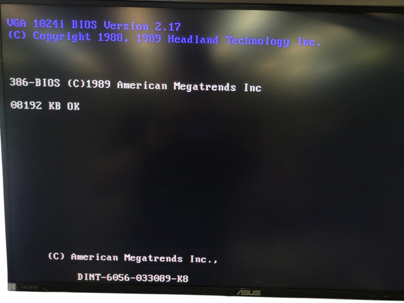 Vintage Eltech Research 9870 - 80386 @ 25Mhz 8MB RAM NO HDD (WORKING) %