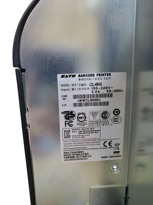 SATO CL4NX High Performance Thermal Barcode Printer