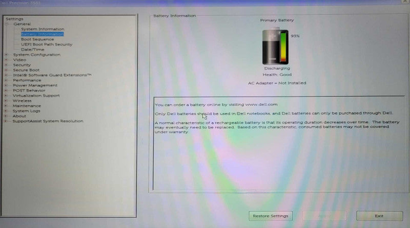 Dell Precision 3551, Core i7-10850H 2.70GHz 32GB DDR4, 512GB m.2, READ _ Lap200
