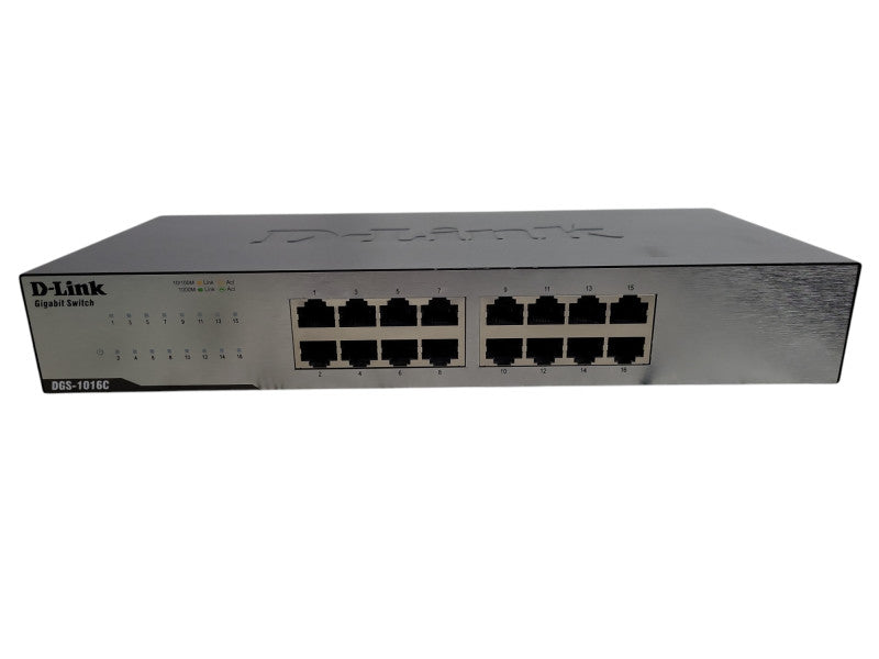 D-Link DGS-1016c 16-Port Gigabit Unmanaged Network Switch Ethernet !