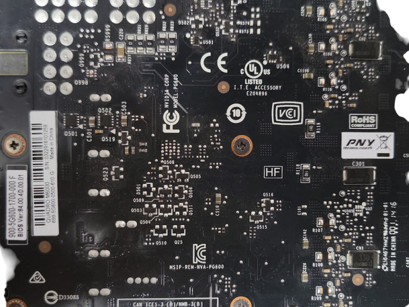Nvidia/PNY Quadro M6000 12GB GDDR5 Video Graphics Card 4xDP, READ _
