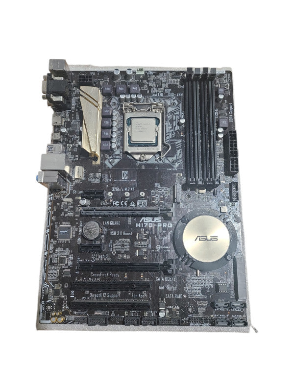 CPU ASUS H170-PRO core i7 6700 ASUS H170-PRO Motherboard W/ Core i7-6700 @ 3.5GHz *READ* — retail.era