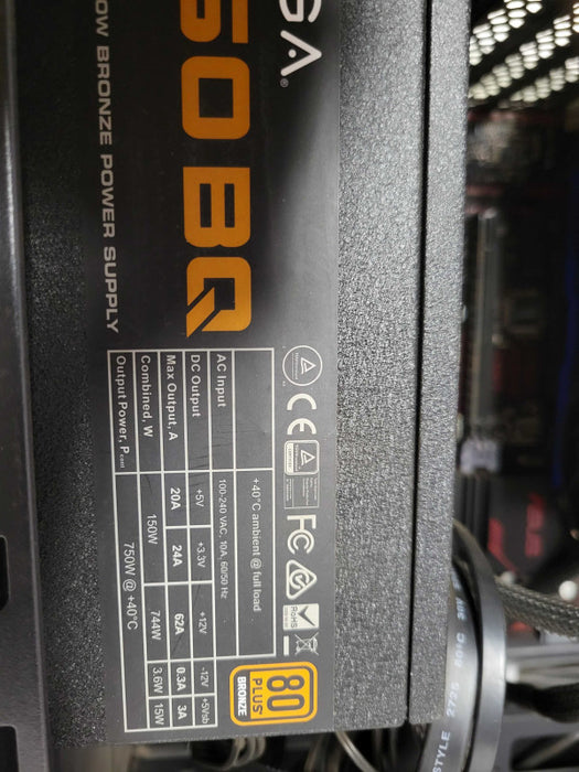 Custom/Asus PC, AMD Ryzen 5 2600 6-Core 3.4GHz, 16GB DDR4, 750W PSU,  _