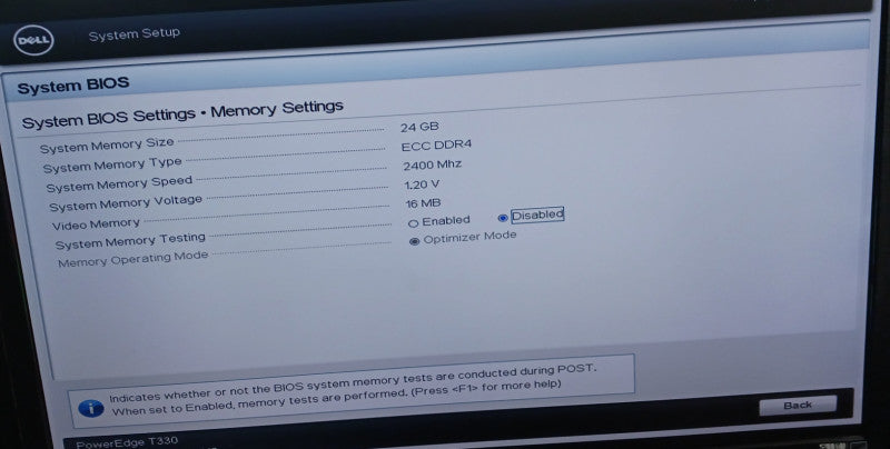 Dell PowerEdge T330 Xeon E3-1230 V6 3.60GHz 24GB RAM PERC H730
