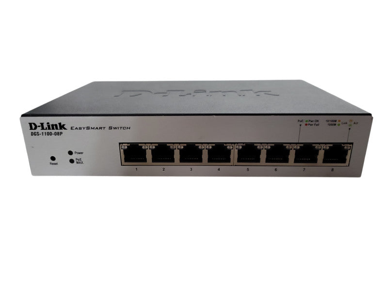 D-Link DGS (DGS-1100-08P) 8-Ports Ethernet Switch !