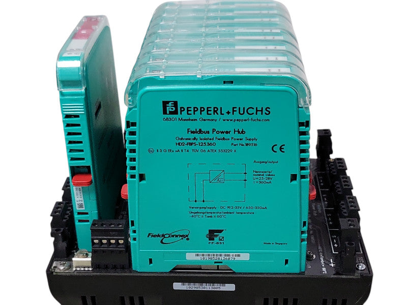 PEPPERL+FUCHS FieldConnex power hub w/ 1x HD2-DM-A, 8x HD2-FBPS-1.25.360 _
