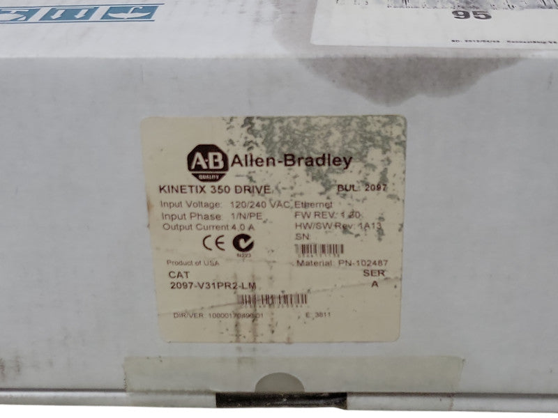 New ALLEN BRADLEY 2097-V31PR2-LM KINETIX 350 SERVO DRIVE _