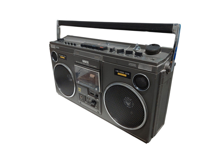 The BRICK Promotional Vintage BoomBox Cassette Player AM/FM Radio  =