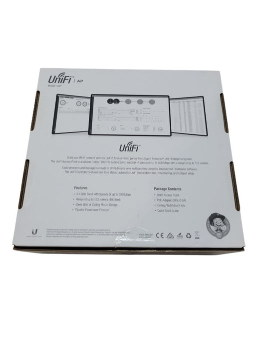 Ubiquiti UniFi AP UAP PoE 802.11n WiFi Access Point + Injector & Bracket Q%
