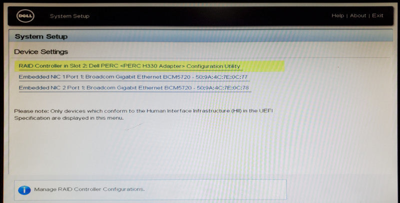 Dell PowerEdge R230 1x Xeon E3-1220 v5 16GB DDR4 H330 - No HDD
