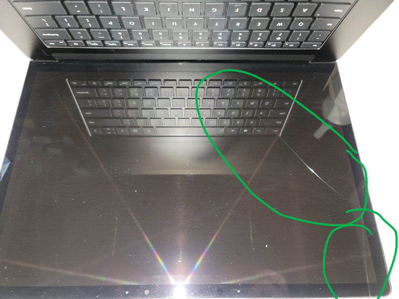 Microsoft Surface Laptop 3 15" 1872 i5-1035G7 16GB DDR4 256GB SSD CRACKED  β BudLap