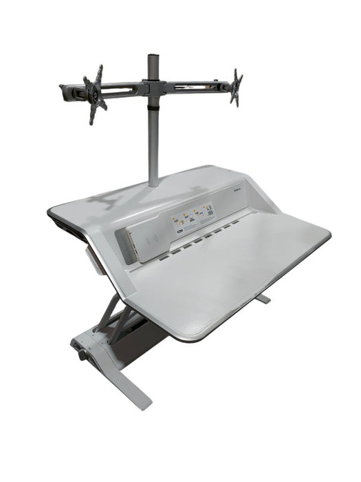 Fellows Ergonomic Dual Mount Monitor Stand Desk Docking Station  =