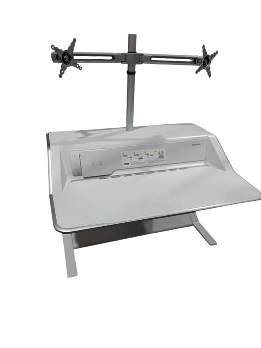 Fellows Ergonomic Dual Mount Monitor Stand Desk Docking Station  =