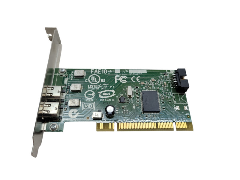 Dell 0J886H Low Profile 2 Port Internal Header PCI Firewire Card FAE10 AM1  %