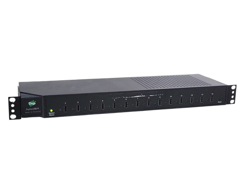 Digi AnywhereUSB/14 G2 50001681-01 AW-USB-14 w/ Rack mount ears _