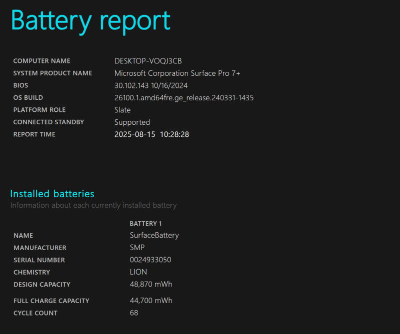Microsoft Surface Pro 7+ | Core i7-1165G7 @2.80GHz, 16GB DDR4, 256GB NVMe