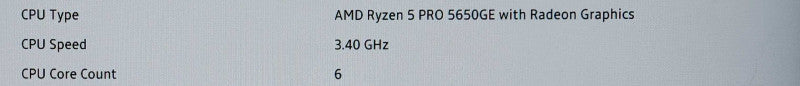 AMD Ryzen 5 Pro 5650GE 3.4GHz 6 Cores Desktop Processor
