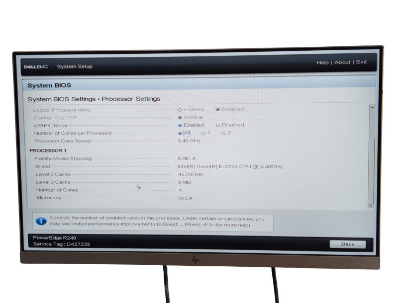 DELL PowerEdge R240 Intel Xeon E-2224 16GB RAM 2x 1TB HDD -