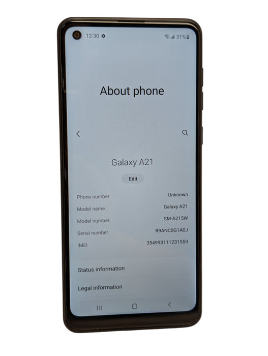 Samsung Galaxy A21 - 32GB - Black [SM-A215W] -