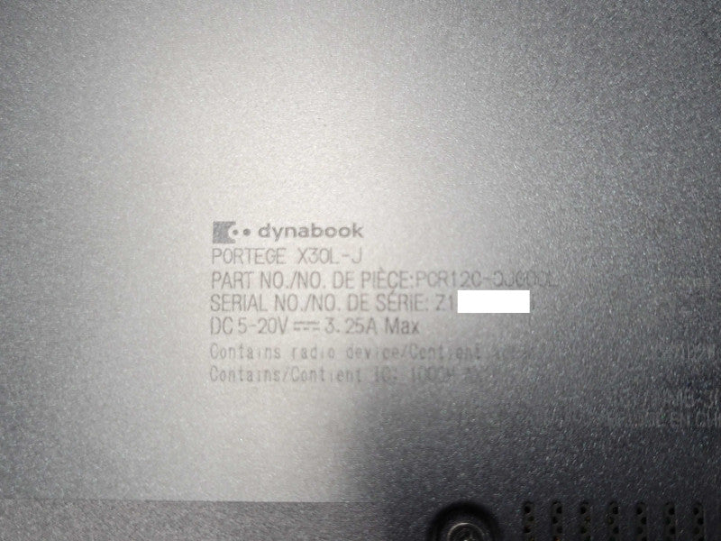 Dynabook portege X30L-J Core I7-1185G7 3.0GHz 16GB DDR4 256GB nVME, SEE _ Lap200