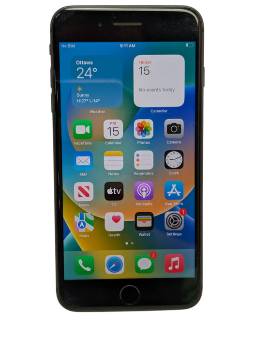Apple iPhone 8 PLUS - 64GB - Black Unlocked  Q-