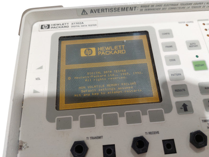 Vintage Hewlett Packard T1 Tester 37702A Digital Data Tester  =