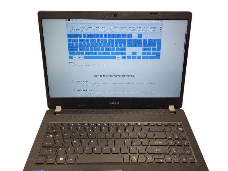 Acer TrvelMate P215-53 i7-1165G7 2.80GHz 16GB DDR4 512GB NVMe $ Lap200