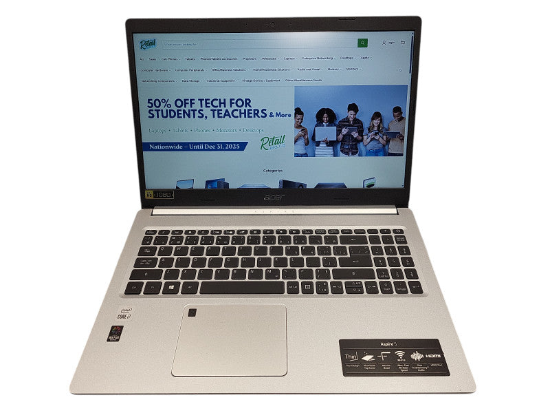 Acer Aspire A515-55 i7-1065G1@1.3GHz 16GB RAM 512GB SSD $ Lap200