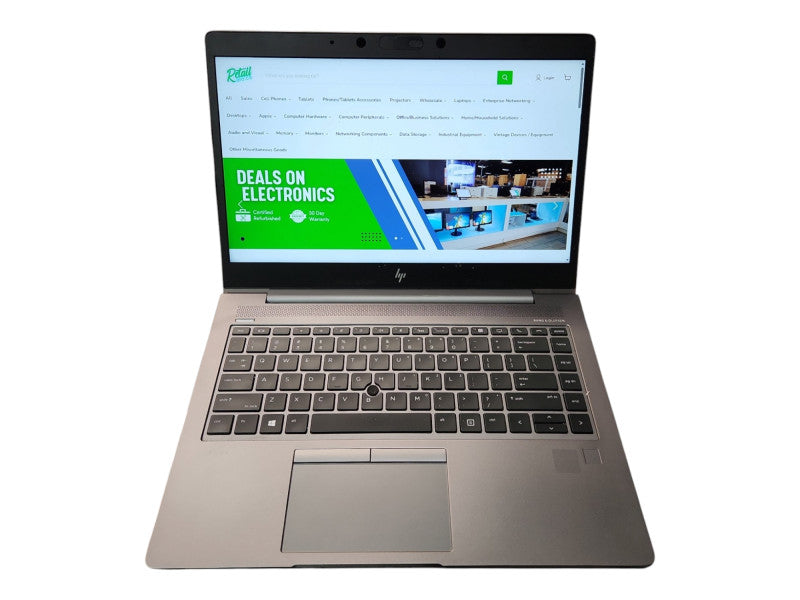 HP ZBook 14u G5 i7-8550U Radeon Pro WX 3100 2GB GPU 16GB RAM 256GB SSD  Lap200