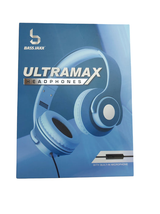 Bass Jaxx Ultramax Adjustable Headphones With Built-In Microphone