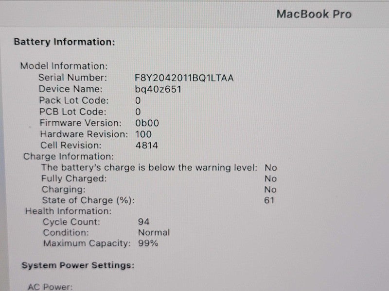 Apple Macbook Pro 2021 14" 10-Core M1 Pro @ 3.2GHz 16GB Ram 500GB SSD