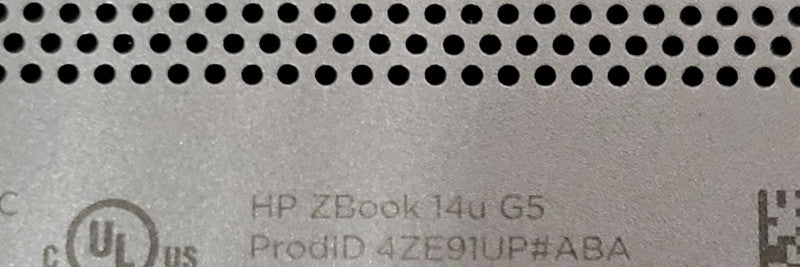 HP ZBook 14u G5, Core i7-8550U 1.80GHz,16GB DDR4, 256GB SSD, READ _ Lap200