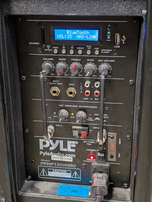 PYLE PPHP129WMU Bluetooth PA Loudspeaker  Please  READ  -
