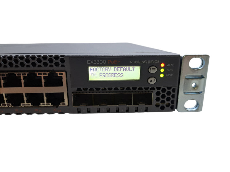 Juniper EX3300-24P | 24-Port Gigabit PoE+ Managed Switch w/ 4x SFP Uplinks