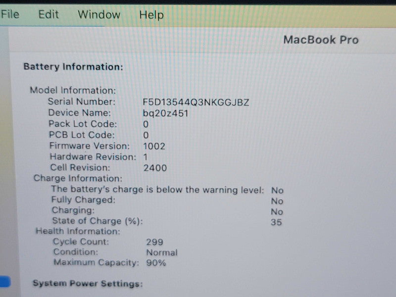 Apple Macbook Pro 2020 13" 8-Core M1 @ 3.2GHz 8GB Ram 250GB SSD