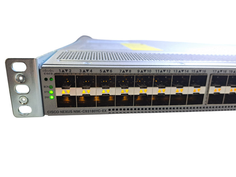 Cisco Nexus N9K-C93180YC-EX | 48x 25GbE SFP28, 6x 100GbE QSFP28 Switch