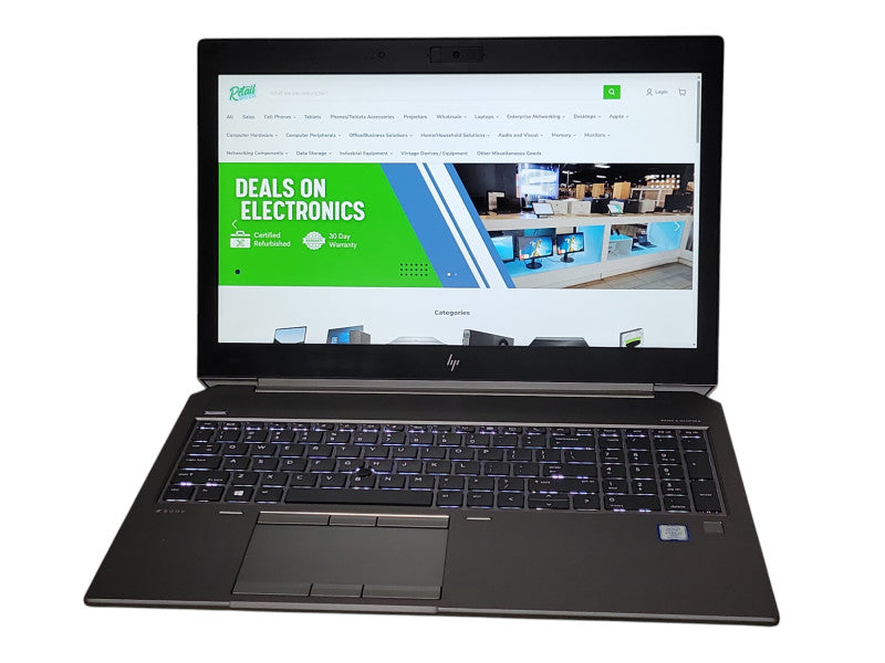 HP ZBook 15 G6 Core i7-9850H 2.6GHz 32GB DDR4, 1TB SSD,QUADRO T2000 4GB GPU _ Lap200