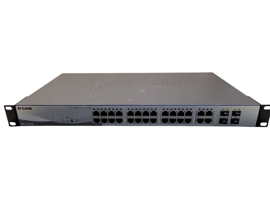 D-Link DGS-1210-28P, 28-Port Gigabit PoE 4x SFP Web Smart Switch !