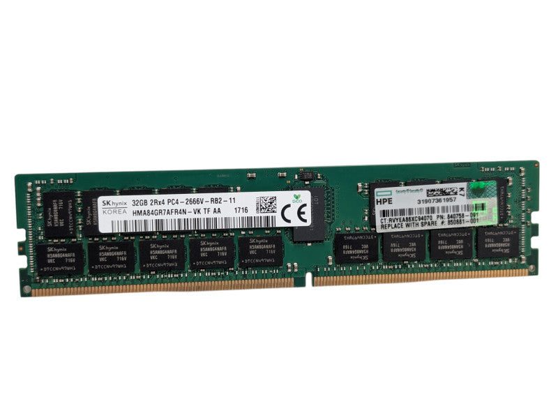32GB DDR4 Server Memory RAM Module SKHynix 32GB 2Rx4 PC4-2666V-RB2-11   Q-